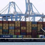 Imagen de archivo de un terminal de contenedores del puerto de Las Palmas