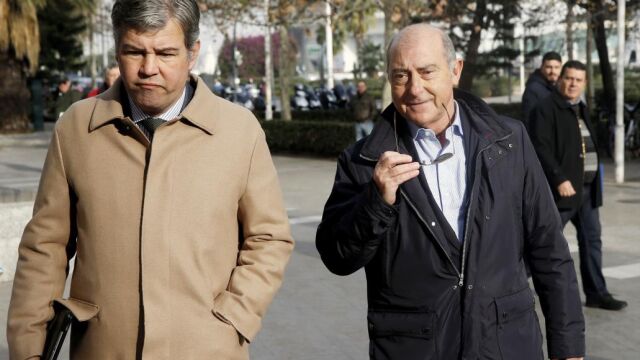 Alfonso Novo a su llegada a la Ciudad de la Justicia