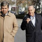 Alfonso Novo a su llegada a la Ciudad de la Justicia