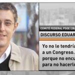 Madina pide no aplazar el Congreso del PSOE y ve inviable un pacto con Podemos