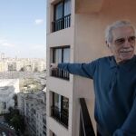 Omar Sharif en su casa de El Cairo, durante la primavera árabe, junto a la plaza Tahrir.