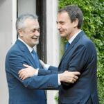 José Luis Rodríguez Zapatero y José Antonio Griñán, en una reunión mantenida en Madrid