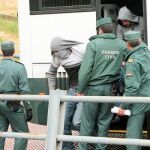Algunos miembros de «El Bloque» acuden el pasado mes de mayo a declarar al juzgado