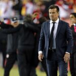 Fotografía del 12 de junio de 2016 del entrenador de Brasil Dunga en un partido entre Brasil y Perú en la Copa América