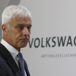 El presidente del grupo Volkswagen, Matthias Müller, presentó el balance de 2015.