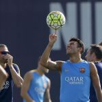 Rafinha durante una sesión de entrenamiento