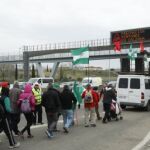 Llegada a Madrid de la marcha procedente de Andalucía en 2015
