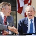 «Pacto de silencio». Los Bush, en un acto celebrado en Dallas en 2013