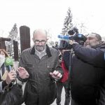El concejal Emilio del Toro, ayer, a su llegada a la Ciudad de la Justicia de Valencia