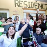 Alegría en una residencia de ancianos