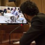 El exconsejero y exsecretario general del PP de Madrid Francisco Granados ha comparecido hoy por videoconferencia desde la prisión de Estremera.