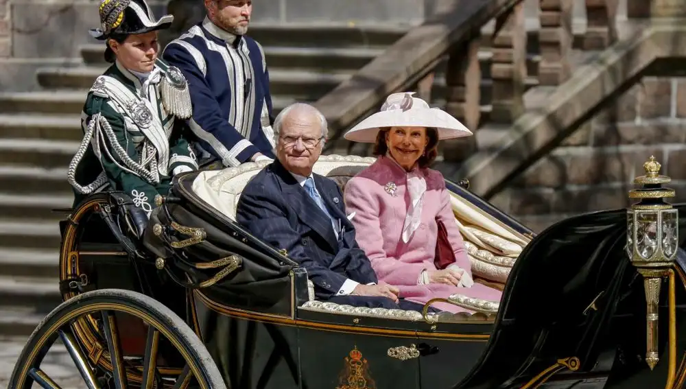 El Rey Carlos Gustavo de Suecia y la Reina Silvia