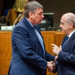 El ministro belga con Jorge Fernández Díaz