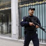 Un policía turco en el centro de Estambul.