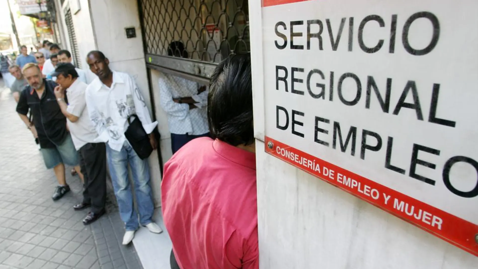 Oficina del Inem en Madrid