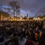 Asamblea general del movimiento bautizado como «Nuit debout»