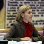 La ministra de Defensa, María Dolores de Cospedal, comparece en la Comisión de Defensa del Senado para informar sobre las líneas de su departamento esta legislatura