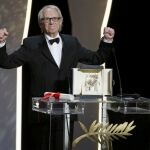 El cineasta británico Ken Loach durante la ceremonia del 69 Festival de Cannes