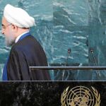 Hasan Rohani, presidente iraní, durante su discurso en Nueva York