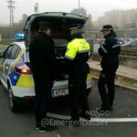 Imagen de un control de circulación en Sevilla
