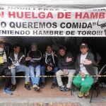 Huelga de hambre de los novilleros colombianos en la plaza de toros de Santa María de Bogotá, 2014