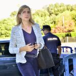 La infanta Cristina, a su llegada a la sede de la Escuela Balear de la Administración Pública (EBAP) de Palma, a la última sesión del juicio del caso Nóos