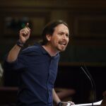 El secretario general de Podemos, Pablo Iglesias
