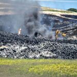 El incendio en el vertedero de neumáticos de Seseña (Toledo)