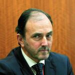 El ex interventor general de la Junta de Andalucía, Adolfo García Fernández, en el Parlamento