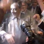 François Fillon acabó bañado en harina