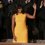 Michelle Obama vestida de Narciso Rodríguez