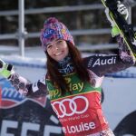 Weirather tras ganar el supergigante celebrado en Lake Louise