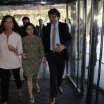 Soya Sáenz de Santamaría a su llegada a LA RAZÓN