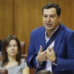 El presidente del PP andaluz, Juanma Moreno