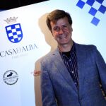 Cayetano Martínez de Irujo, ayer, durante la presentación de la carne