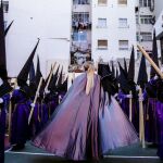 Nazarenos de la cofradía del Rescate de Málaga
