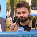 Un momento de la entrevista a Rufián en “Los Desayundos de TVE”.