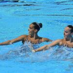 Ona Carbonell y Paula Ramirez durante su participación en la final