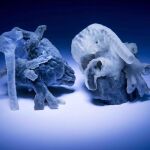 El modelo de corazón en 3D