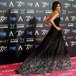 La actriz española Goya Toledo en la ceremonia de los Goya celebrada en 2015