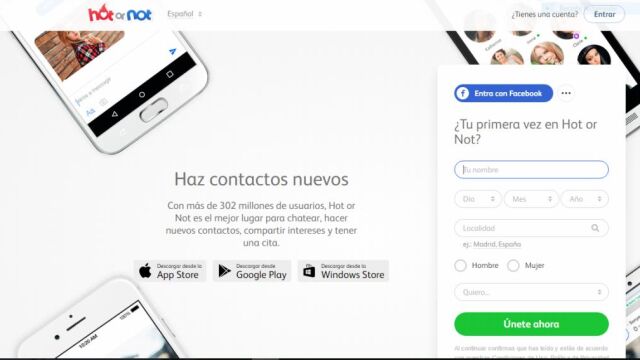 El estudio utiliz&oacute; la web de citas Hot or not