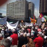 Concentración este mediodía en la madrileña plaza de Colón