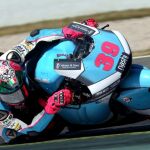 Luis Salom momentos antes del accidente