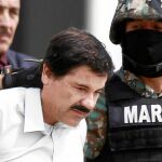 Joaquín «El Chapo» Guzmán en el momento de su detención a comienzos de este año