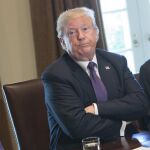 El presidente de los Estados Unidos, Donald Trump, ayer