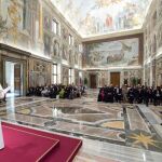 El Papa Francisco, el martes pasado durante un simposio internacional