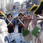 Cambio de guardia en el Palacio de Buenavista.