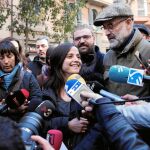La número dos de la CUP por Barcelona, Maria Sirvent, atendió ayer a los medios de comunicación