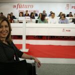 La presidenta de la Junta de Andalucía, Susana Díaz, asiste a la reunión extraordinaria del Comité Federal del PSOE