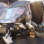Los vehículos colisionaron frontalmente